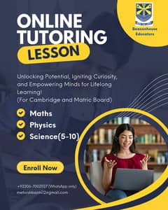 Physics and Maths Teacher