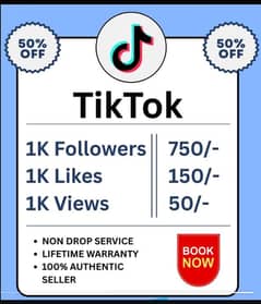 TikTok followers+likes+views  services available