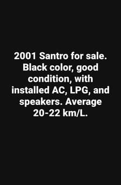 Santro 2001 Model Black