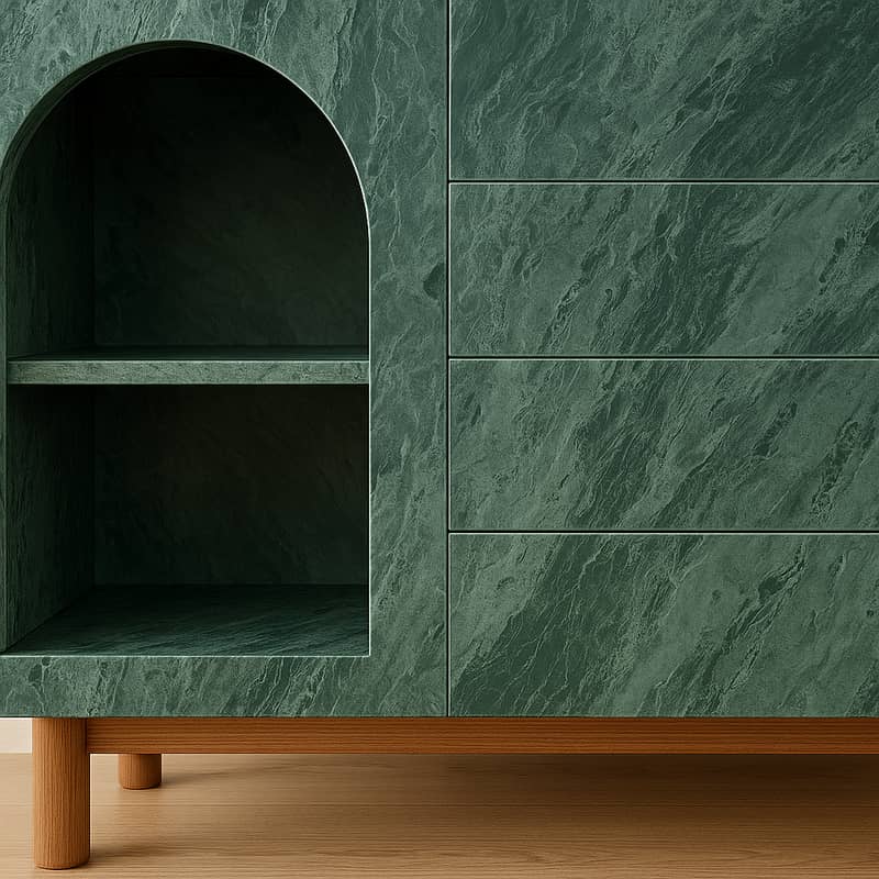 LED/LCD rack Custom Green Marble Rack | Made-to-Order in Any Size 1