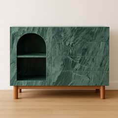 LED/LCD rack Custom Green Marble Rack | Made-to-Order in Any Size