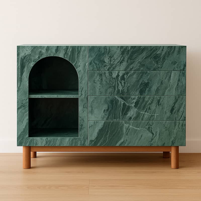 LED/LCD rack Custom Green Marble Rack | Made-to-Order in Any Size 0
