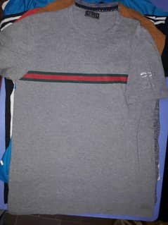 GUCCI Gray Tshirt Mens Fashion