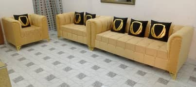 New Texture Design 6 Seater Stylish Sofa Set