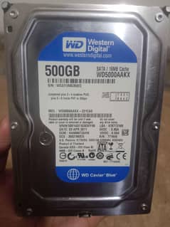 WD Hard Drive 500gb Full new condition