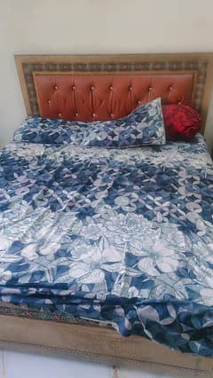 bed with mattress