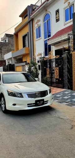 honda accord 2.4 pearl white colour with BEIGE interior