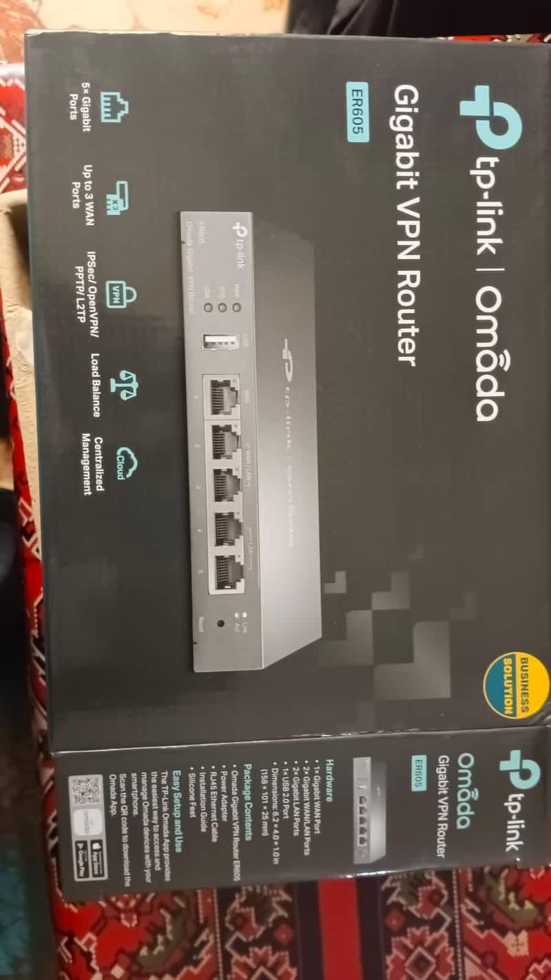TPLINK OMADA GIGABIT  load BALANCER AND VPN ROUTER  ER605-V2 0