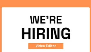 I'm Looking For a Video Editor
