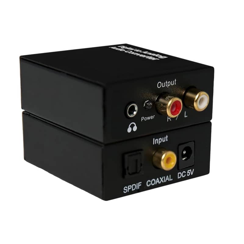 Toslink Optical DAC Digital SPDIF Optical to Analog LR,RCA Converter 1