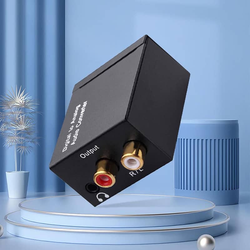 Toslink Optical DAC Digital SPDIF Optical to Analog LR,RCA Converter 7