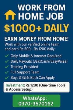 online earning in Pakistan Qualification Matric to master