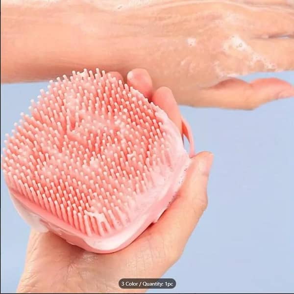 Silicone Bath Body Brushes with Soap Dispenser - Exfoliating Shower Sponge and Body  for Gentle Cleansing, Shampoo and Gel Dispenser Included