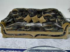 classic style sofa with cushions