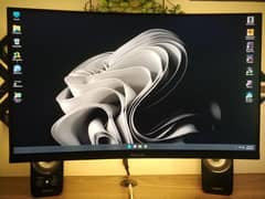 Redragon pearl 1080p 165hz curved gaming monitor + wall mount