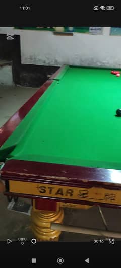 snooker table