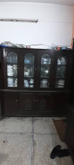 solid wooden showcase