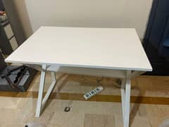 White computer table