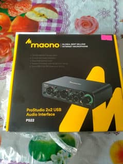 Maono PS22 Audio Interface for Recording, Music Production, Guitar