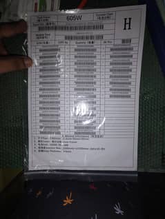 605 watts JA solar penal double glass with document tier one garrenty