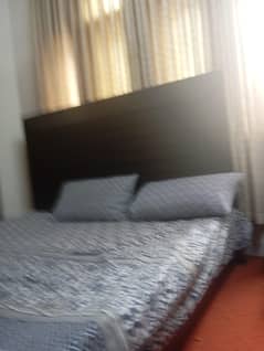 bed set with side tables and dressing