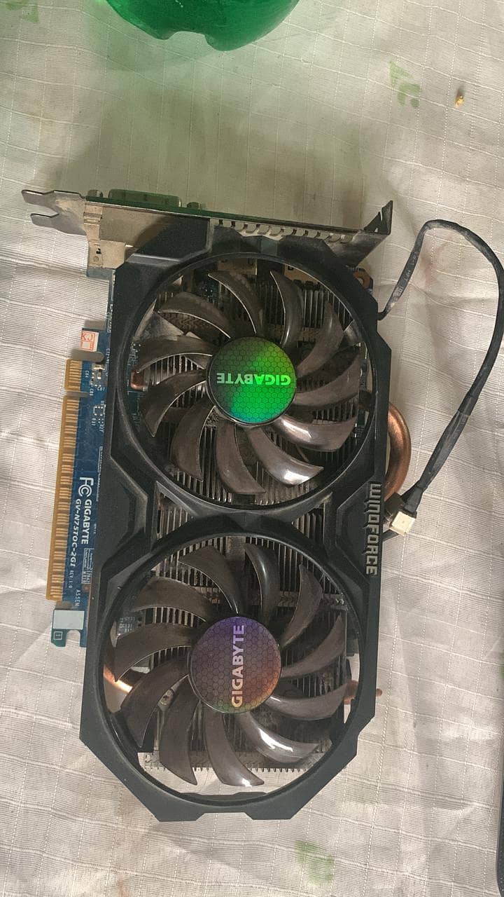 Graphic card : Nividia gtx 750 ti 256 bit DDR 5  in good condition 1
