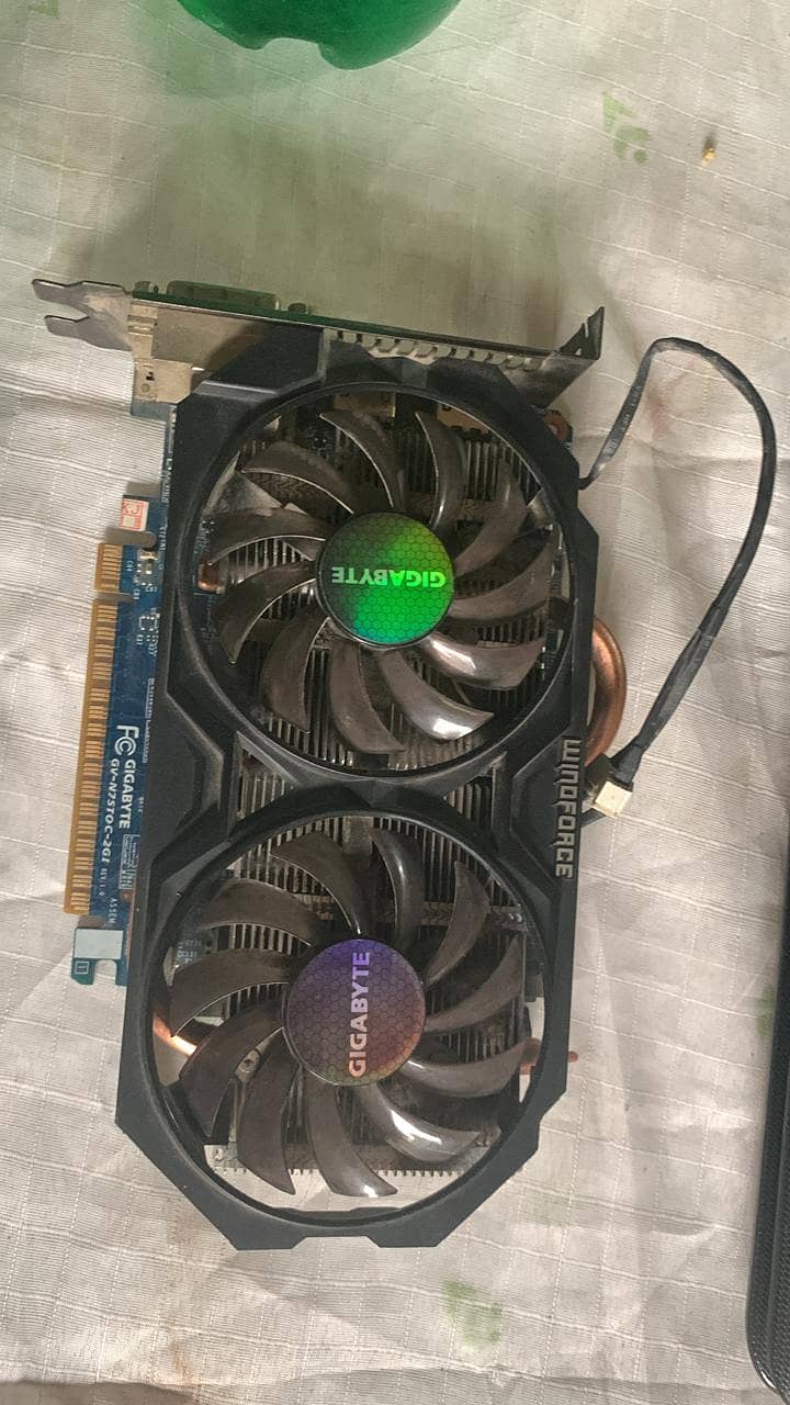 Graphic card : Nividia gtx 750 ti 256 bit DDR 5  in good condition 2
