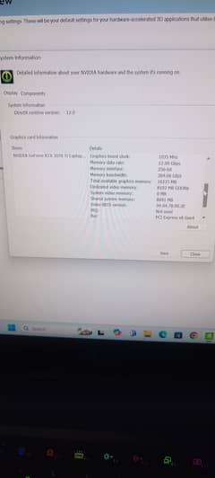 Core i7 12700h 16gb ram ddr5 8gb rtx 3070ti card 240hzscreen