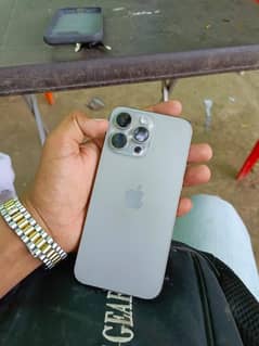 i phone 15 pro max natural tytanium 256 gb with box
