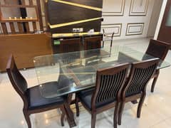Dinning Table with 6 chairs are available for sale