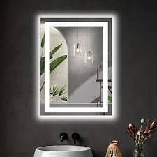Light mirror with sensor