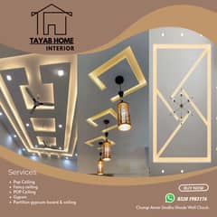 POP Ceiling/Pvc Wall Paneling Roof Ceiling/Gypsum Ceiling/