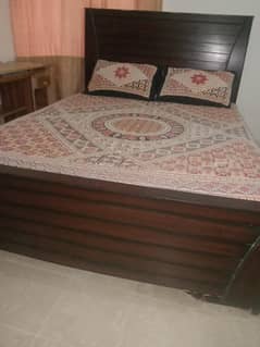 wooden bed