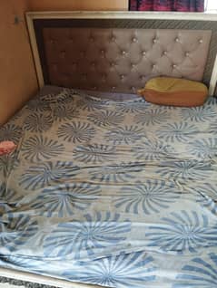 Used king size bed with mattress and corners