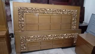 Poshish bed/king size bed/dressing table/bed set/wooden bed/furniture