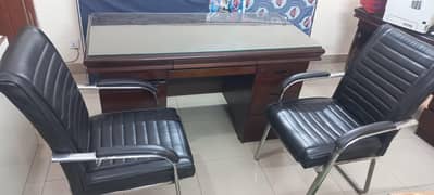Office Table 1 & Visitor Chairs 2