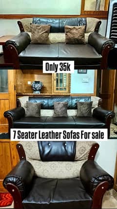 Leather 7 Seater Sofa Seater Up for Grabs