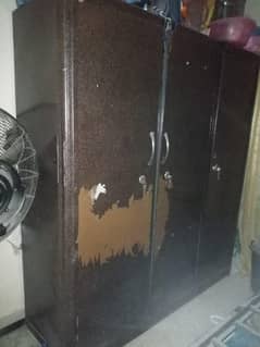 bed and wardrobe