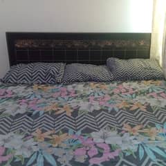 Used Bed Set with Spring Mattress Dura Foam