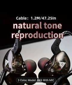 QKZ AK6 IEM's with Mic