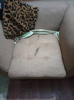 two single sofas