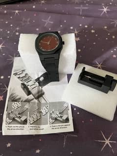 Black arabic watch