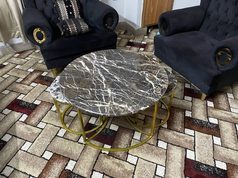 7 seater Sofa Set with center table (nested table) 2