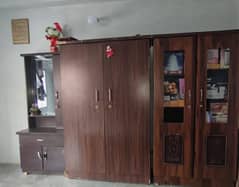 wardrobe for clothes and pots decoration and dressing table