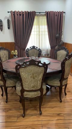 dining table with chair