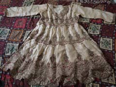fancy frok(heavy stones work)with trouser and dupata(evething stitched