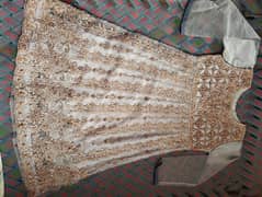 net frok with trouser and dupatta (all of them are stitched )