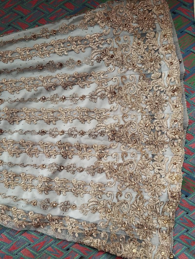 net frok with trouser and dupatta (all of them are stitched ) 2