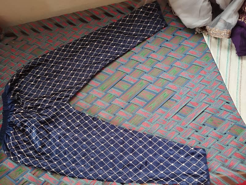 net frok with trouser and dupatta (all of them are stitched ) 5