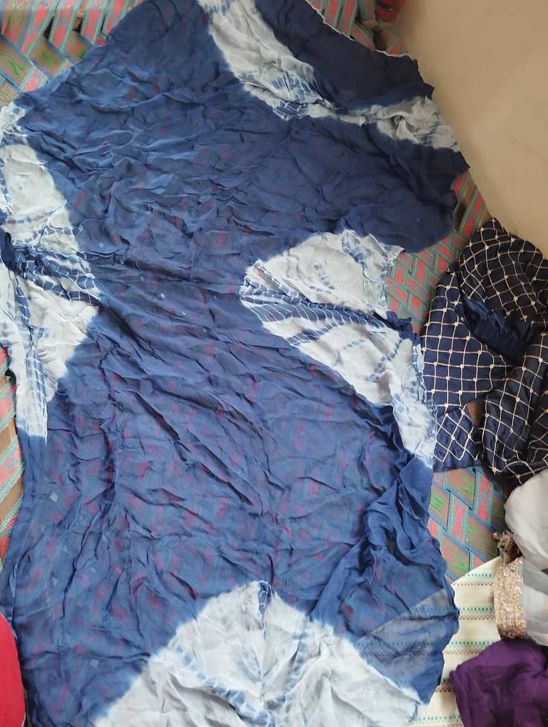 net frok with trouser and dupatta (all of them are stitched ) 6
